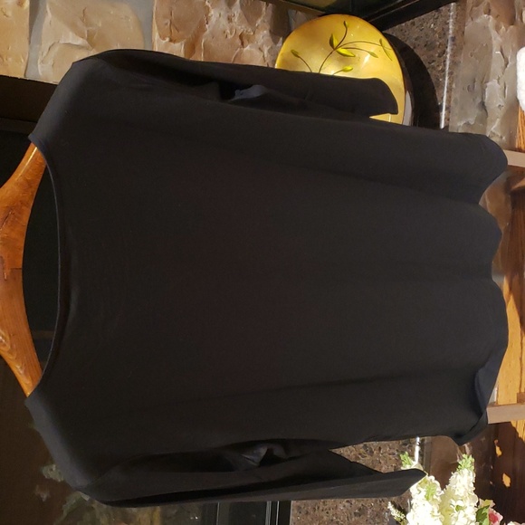 Nwt Theory large black tshirt top 3/4 long sleeve - Picture 10 of 10